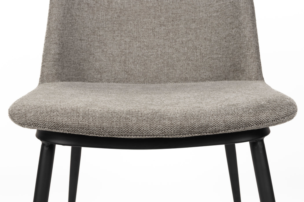 Eetkamerstoel Lionel Light Nylon en polyester Grijs 63x49.6 cm-Eetkamerstoelen-Creating Home