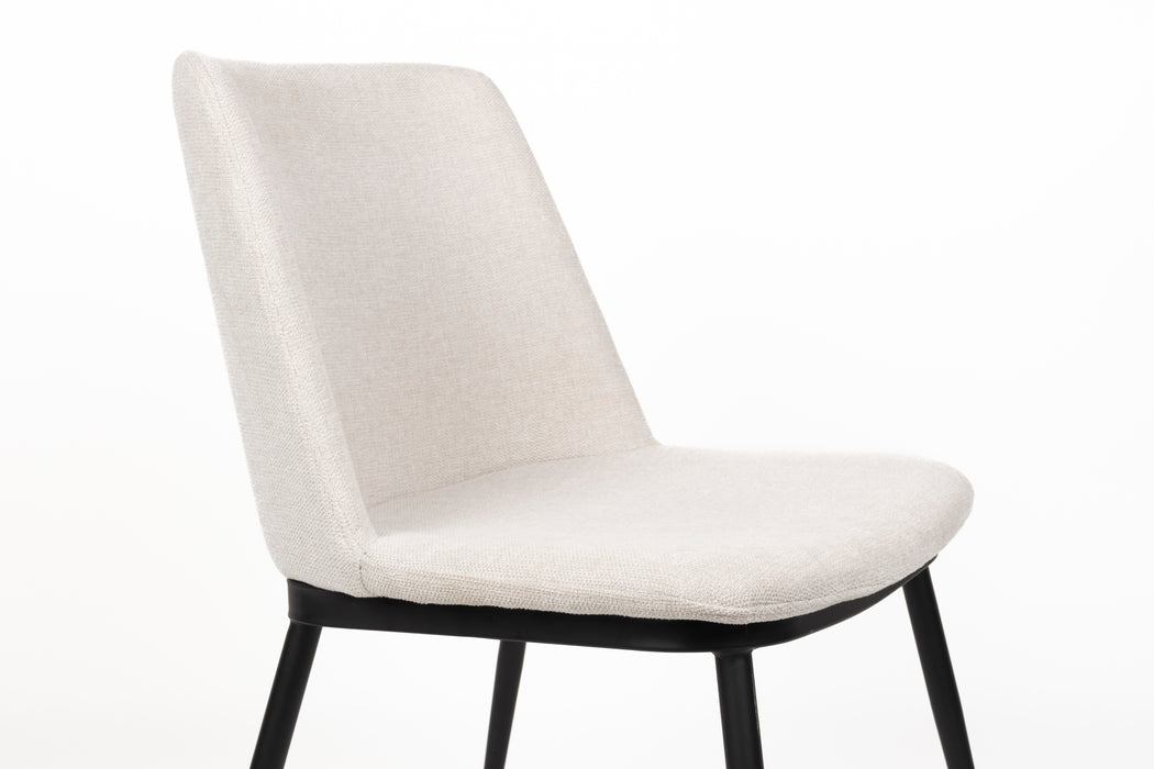 Eetkamerstoel Lionel Nylon en polyester Beige 63x49.6 cm-Fauteuils-Creating Home