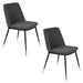 Eetkamerstoel Lionel Nylon en polyester Donkergrijs 63x49.6 cm