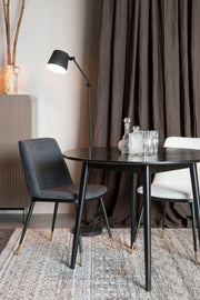 Eetkamerstoel Lionel Nylon en polyester Donkergrijs 63x49.6 cm-Eetkamerstoelen-Creating Home