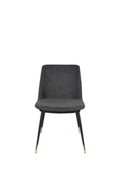 Eetkamerstoel Lionel Nylon en polyester Donkergrijs 63x49.6 cm-Eetkamerstoelen-Creating Home
