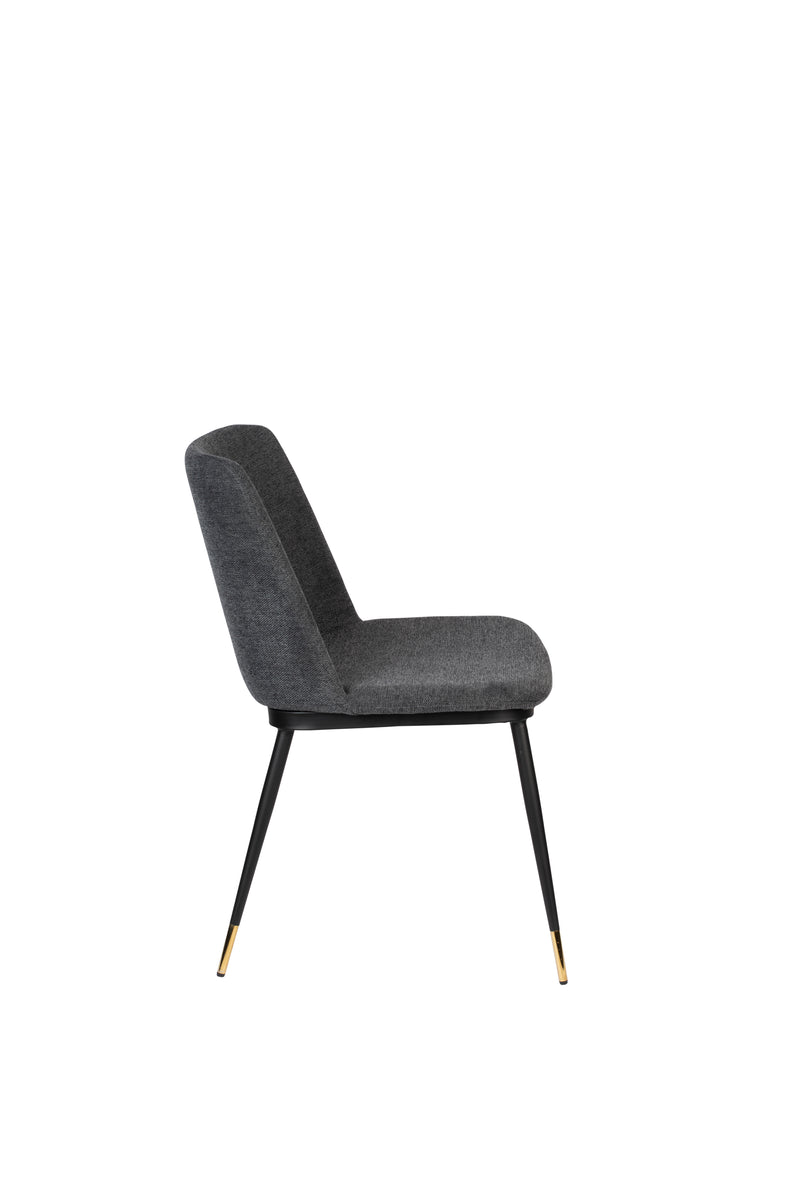 Eetkamerstoel Lionel Nylon en polyester Donkergrijs 63x49.6 cm-Eetkamerstoelen-Creating Home