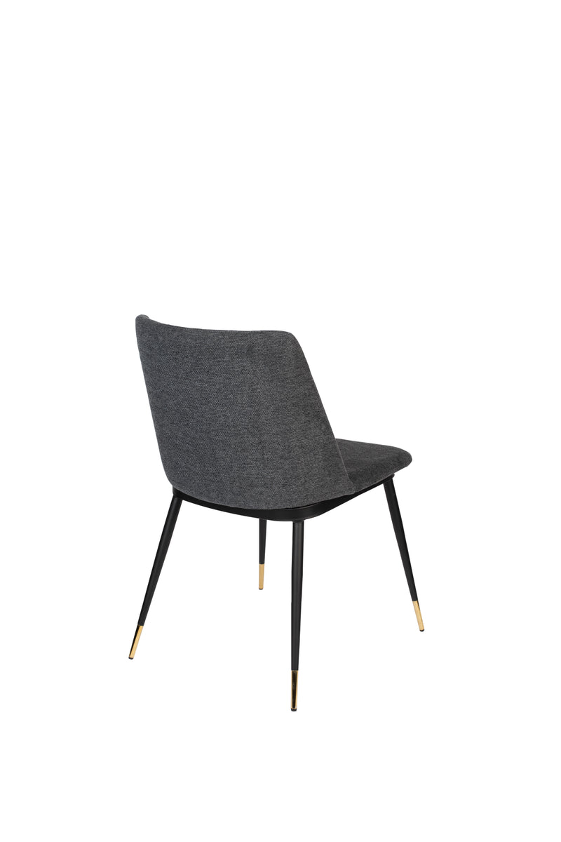 Eetkamerstoel Lionel Nylon en polyester Donkergrijs 63x49.6 cm-Eetkamerstoelen-Creating Home