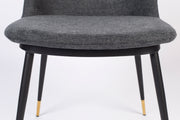 Eetkamerstoel Lionel Nylon en polyester Donkergrijs 63x49.6 cm-Eetkamerstoelen-Creating Home