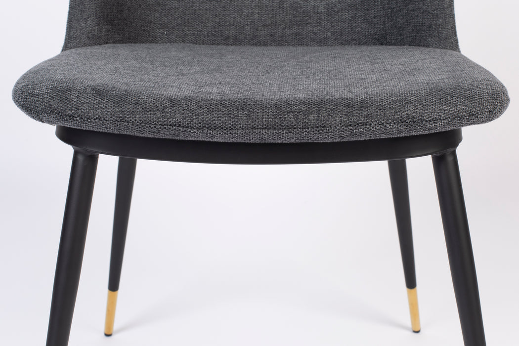 Eetkamerstoel Lionel Nylon en polyester Donkergrijs 63x49.6 cm-Eetkamerstoelen-Creating Home