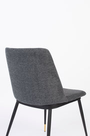 Eetkamerstoel Lionel Nylon en polyester Donkergrijs 63x49.6 cm-Eetkamerstoelen-Creating Home