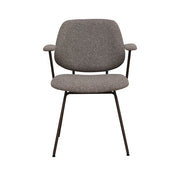 Eetkamerstoel Loreto Mushroom Royal Boucle Brons 59x59x82 cm-Eetkamerstoelen-LABEL51