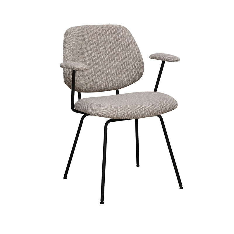 Eetkamerstoel Loreto Naturel Royal Boucle 59x59x82 cm-Eetkamerstoelen-LABEL51