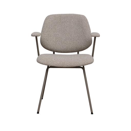 Eetkamerstoel Loreto - Naturel - Royal Boucle - Taupe Metalen-Eetkamerstoelen-LABEL51