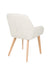 Eetkamerstoel Loua Off-white Polyester Wit 59x59 cm-Eetkamerstoelen-Creating Home