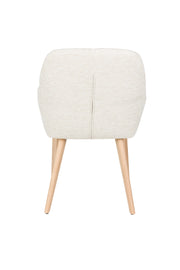 Eetkamerstoel Loua Off-white Polyester Wit 59x59 cm-Eetkamerstoelen-Creating Home