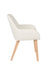 Eetkamerstoel Loua Off-white Polyester Wit 59x59 cm-Eetkamerstoelen-Creating Home