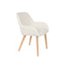Eetkamerstoel Loua Off-white Polyester Wit 59x59 cm-Eetkamerstoelen-Creating Home