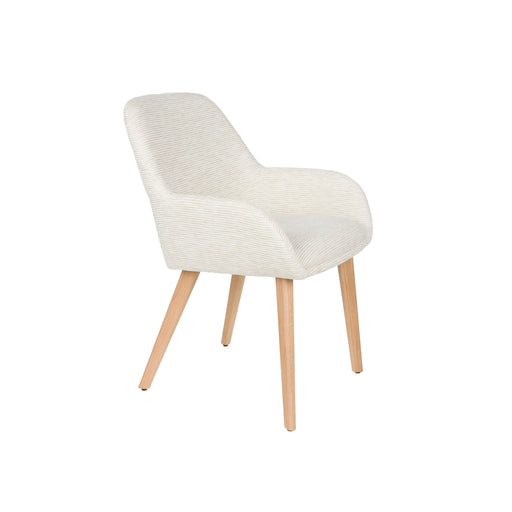 Eetkamerstoel Loua Off-white Polyester Wit 59x59 cm-Eetkamerstoelen-Creating Home