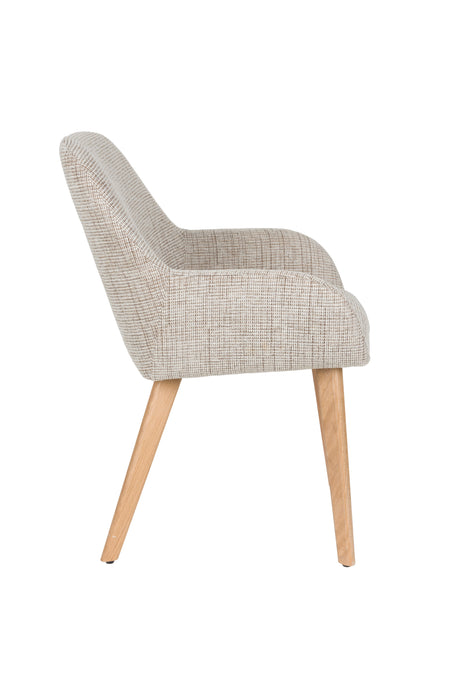 Eetkamerstoel Loua Polyester Bruin 59x59 cm-Eetkamerstoelen-Creating Home
