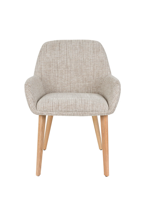 Eetkamerstoel Loua Polyester Bruin 59x59 cm-Fauteuils-Creating Home