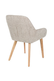 Eetkamerstoel Loua Polyester Bruin 59x59 cm-Eetkamerstoelen-Creating Home