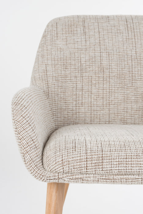 Eetkamerstoel Loua Polyester Bruin 59x59 cm-Fauteuils-Creating Home