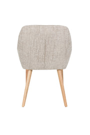 Eetkamerstoel Loua Polyester Bruin 59x59 cm-Eetkamerstoelen-Creating Home