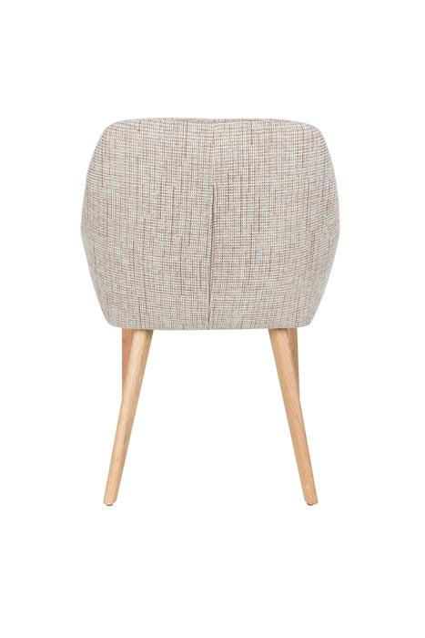 Eetkamerstoel Loua Polyester Bruin 59x59 cm-Fauteuils-Creating Home
