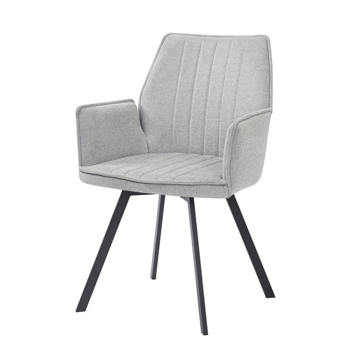 Eetkamerstoel Louise Grijs Draaibaar 58 cm-Eetkamerstoelen-Livingfurn