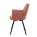 Eetkamerstoel Louise Roze Draaibaar 58 cm-Eetkamerstoelen-Livingfurn