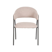 Eetkamerstoel Lowen Bouclé Naturel 58x60x84 cm-Eetkamerstoelen-LABEL51