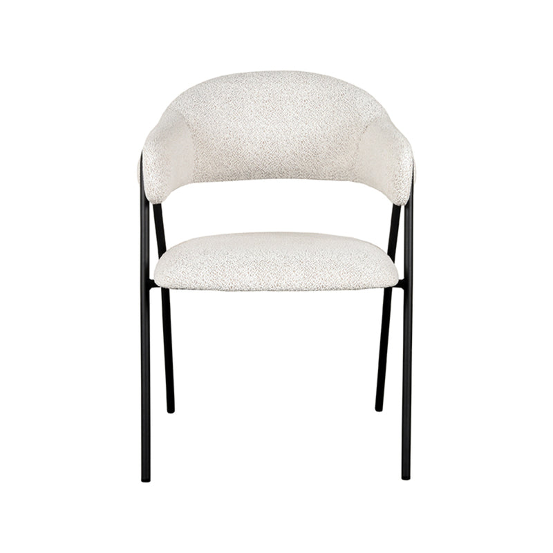Eetkamerstoel Lowen Champagne Boucle 58x60x84 cm-Eetkamerstoelen-LABEL51