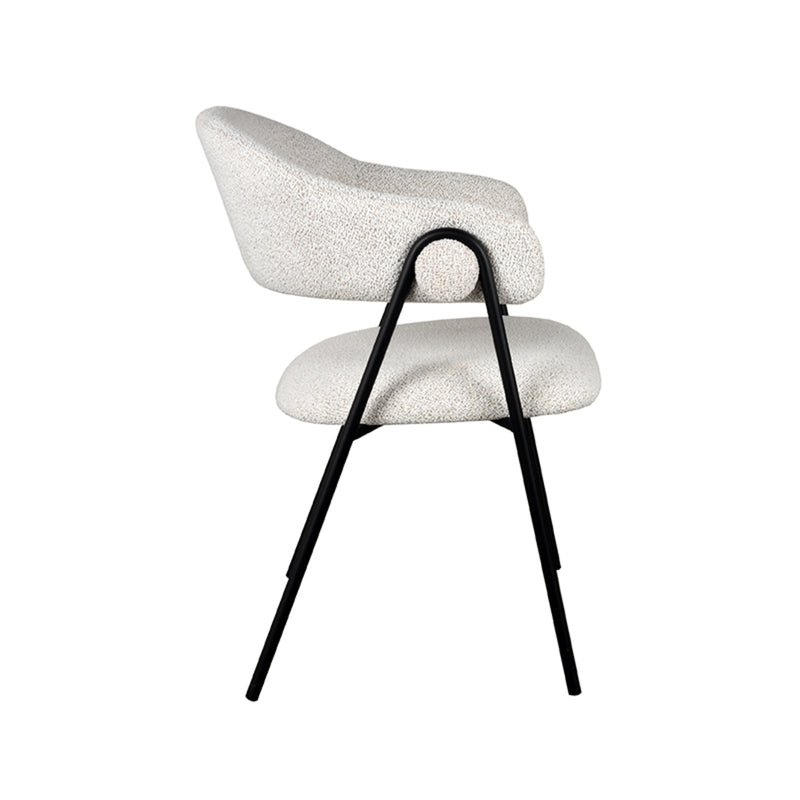 Eetkamerstoel Lowen Champagne Boucle 58x60x84 cm-Eetkamerstoelen-LABEL51
