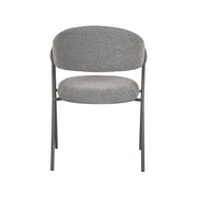 Eetkamerstoel Lowen Grijs Boucle 58x60x84 cm-Eetkamerstoelen-LABEL51