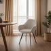 Eetkamerstoel Luca Bouclé Beige 59 cm-Eetkamerstoelen-Livingfurn