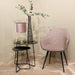Eetkamerstoel Luca Bouclé Vintage Roze 59 cm-Eetkamerstoelen-Livingfurn