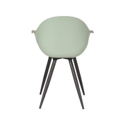 Eetkamerstoel Luca Forest PP Zwart Metalen Frame 58x54x85 cm-Eetkamerstoelen-LABEL51
