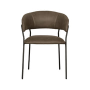 Eetkamerstoel Luuk Moss Micro Suede 58x45x80 cm-Eetkamerstoelen-LABEL51