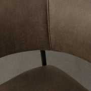 Eetkamerstoel Luuk Moss Micro Suede 58x45x80 cm-Eetkamerstoelen-LABEL51