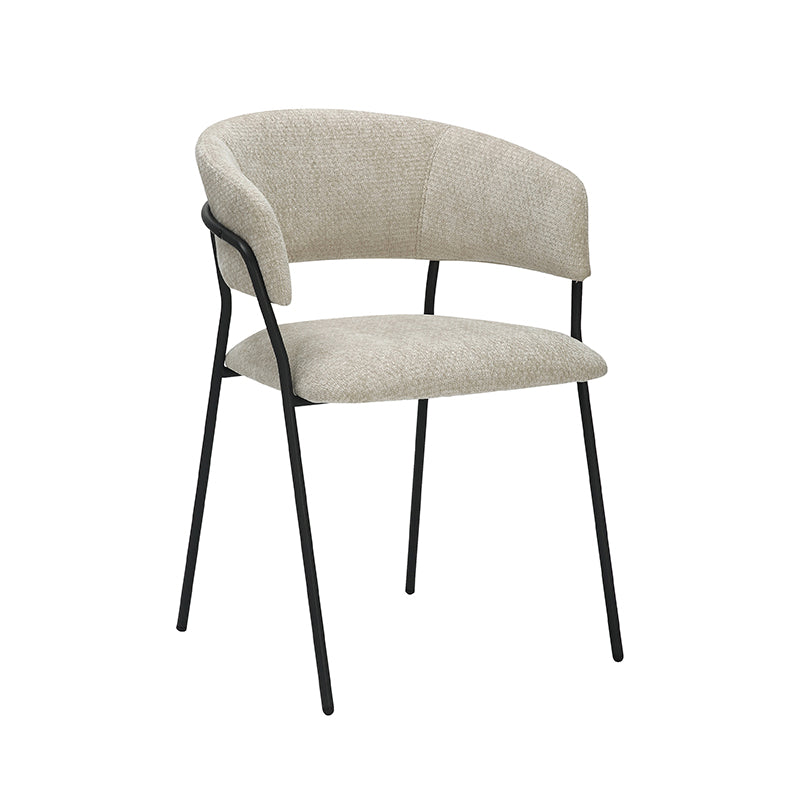 Eetkamerstoel Luuk Naturel Elite 58x45x80 cm-Eetkamerstoelen-LABEL51