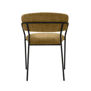 Eetkamerstoel Luuk Stof Mustard 58x45x80 cm-Eetkamerstoelen-LABEL51