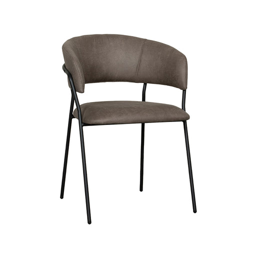 Eetkamerstoel Luuk - Taupe - Micro Suede-Eetkamerstoelen-LABEL51