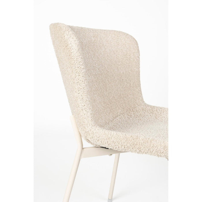 Eetkamerstoel Marion Off Polyester Wit 60x50 cm-Eetkamerstoelen-Creating Home