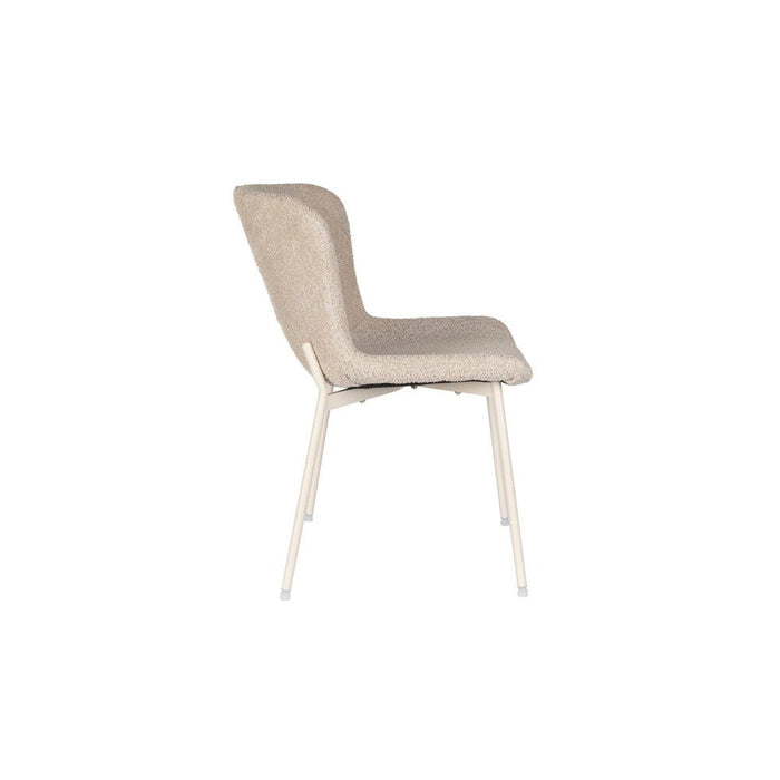 Eetkamerstoel Marion Off Polyester Wit 60x50 cm-Eetkamerstoelen-Creating Home