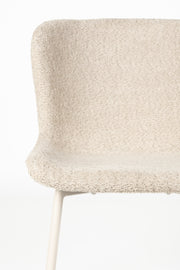Eetkamerstoel Marion Off Polyester Wit 60x50 cm-Eetkamerstoelen-Creating Home