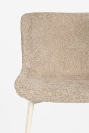 Eetkamerstoel Marion Polyester Bruin 58.5x46.5 cm-Eetkamerstoelen-Creating Home