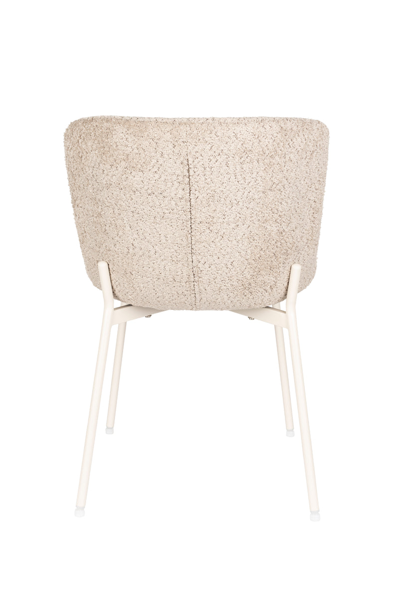 Eetkamerstoel Marion Polyester Bruin 58.5x46.5 cm-Eetkamerstoelen-Creating Home
