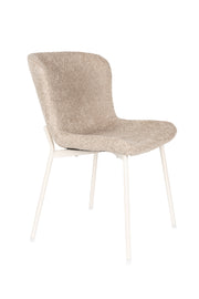 Eetkamerstoel Marion Polyester Bruin 58.5x46.5 cm-Eetkamerstoelen-Creating Home