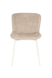 Eetkamerstoel Marion Polyester Bruin 58.5x46.5 cm-Eetkamerstoelen-Creating Home