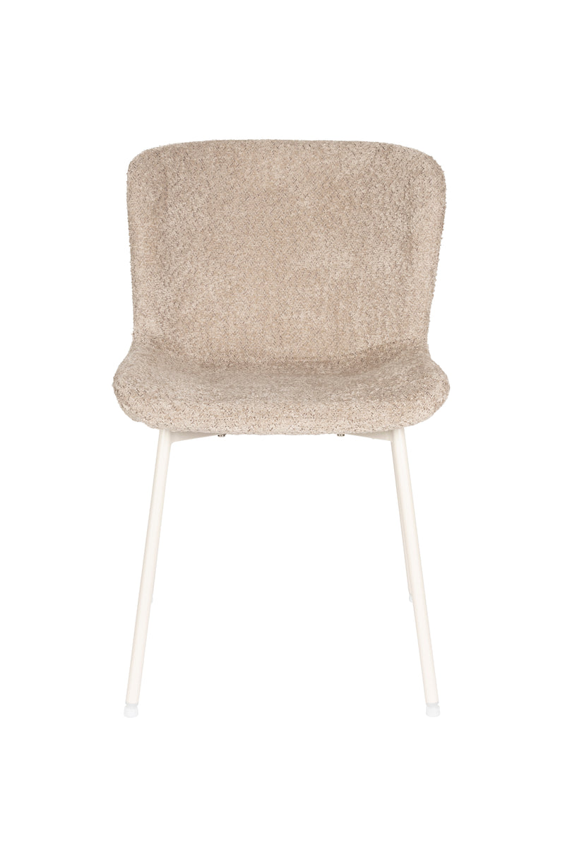 Eetkamerstoel Marion Polyester Bruin 58.5x46.5 cm-Eetkamerstoelen-Creating Home