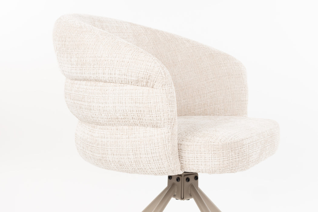Eetkamerstoel Marjolein Polyester Beige – detail 2