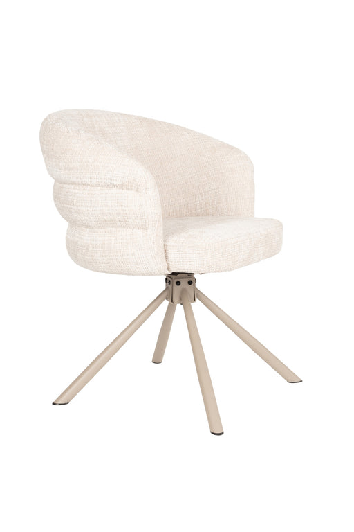 Eetkamerstoel Marjolein Polyester Beige – hoofdfoto