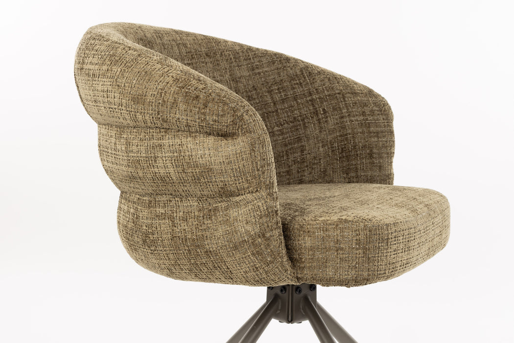 Eetkamerstoel Marjolein Polyester Groen – detail 2