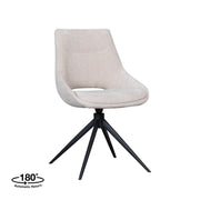 Eetkamerstoel Marlow Naturel Elite Draaibaar 48x63x86 cm-Eetkamerstoelen-LABEL51